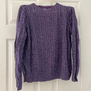 kim roger’s purple long sleeve sweater